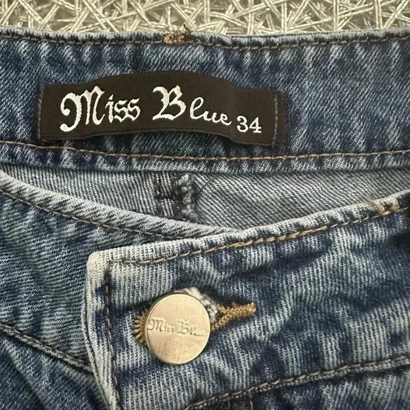 Miss Blue wide legs jeans size 34 - Picture 3 of 8
